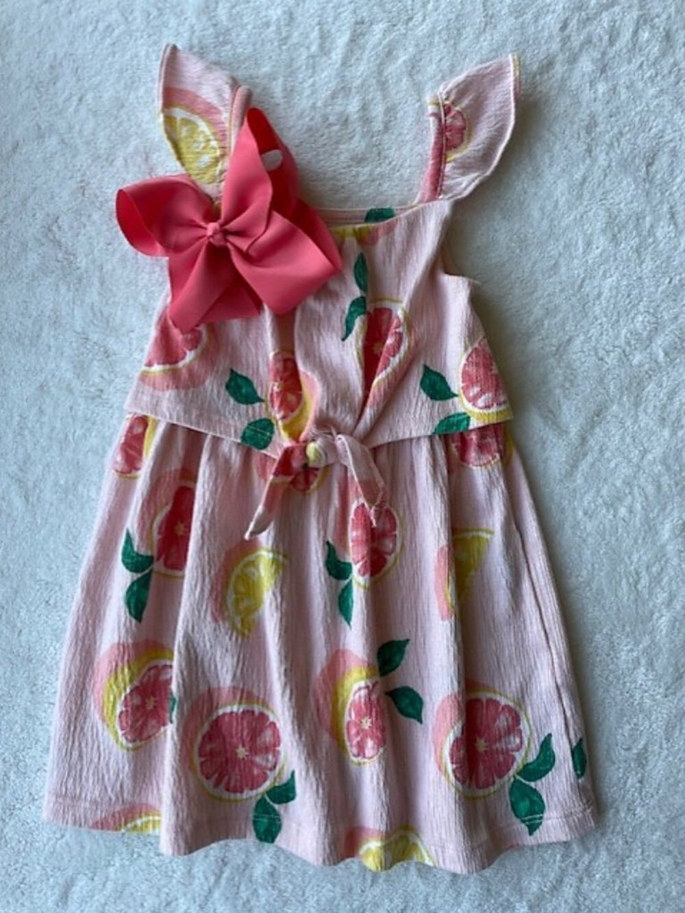 Like New- Carters sundress size 2T and FREE matching Bow